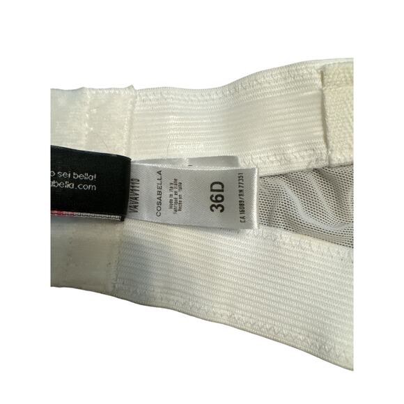 Cosabella white lace strapless bra sz 36D - Picture 8 of 8